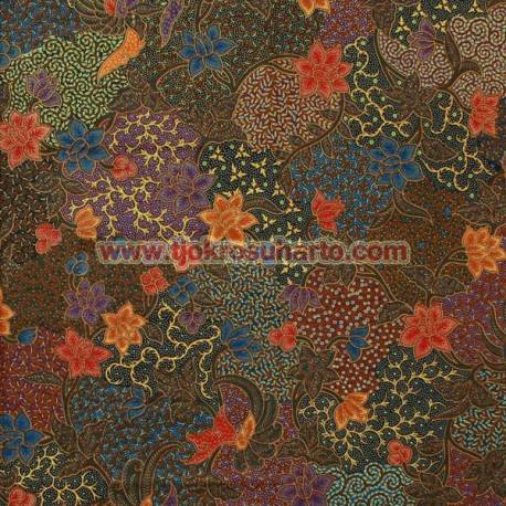 Bahan sarimbit printing Pekalongan Kembangan warna J 217X115 cm CLE
