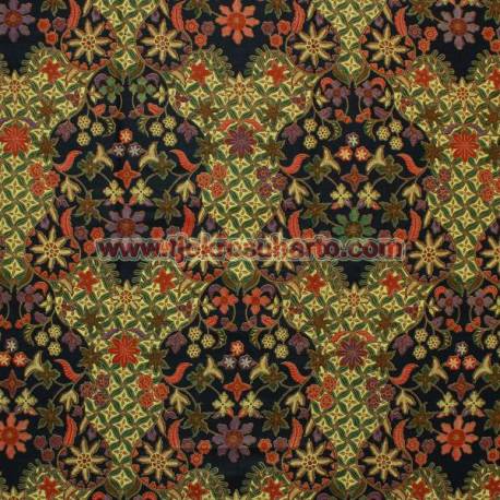 Bahan sarimbit printing Pekalongan Kembangan warna L 217X115 cm CLE