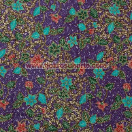 Bahan sarimbit printing Pekalongan Kembangan warna Q 217X115 cm CLE