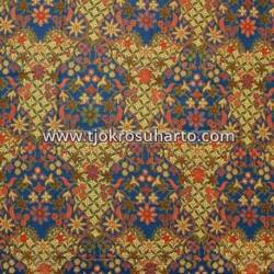 Bahan sarimbit printing Pekalongan Kembangan warna R 217X115 cm CLE