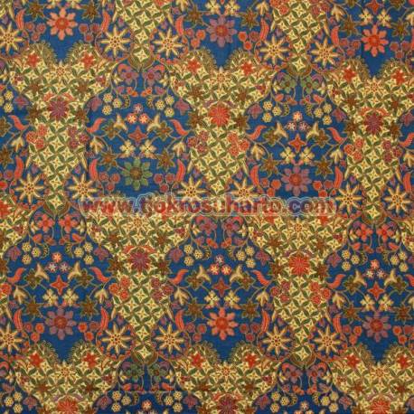Bahan sarimbit printing Pekalongan Kembangan warna R 217X115 cm CLE