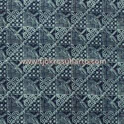 Bahan Hem/Rok Kelengan Biru Tambal BTN