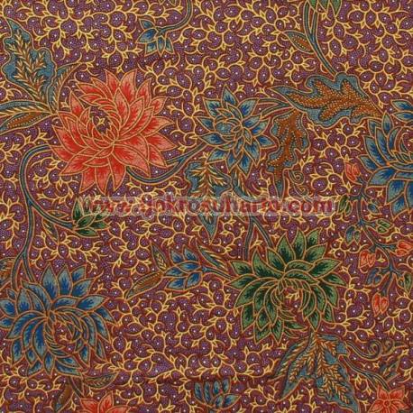 BHR 640 Bahan sarimbit printing Pekalongan Kembangan warna C 217X115 cm CLE