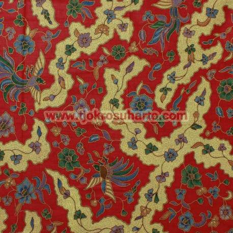 Bahan sarimbit printing Pekalongan Kembangan warna F 217X115 cm CLE