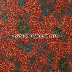 Bahan sarimbit printing Pekalongan Kembangan warna BB 217X115 cm CLE