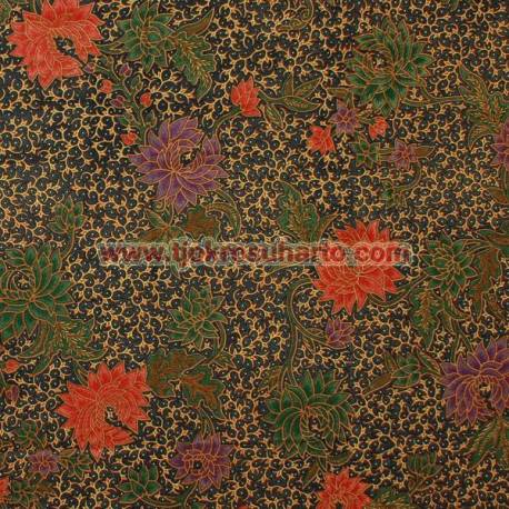 Bahan sarimbit printing Pekalongan Kembangan warna CC 217X115 cm CLE