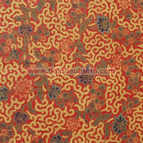 Bahan sarimbit printing Pekalongan Kembangan warna B 217X115 cm CLE