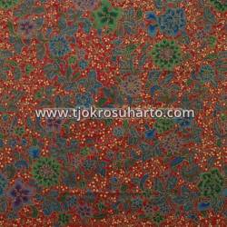 Bahan sarimbit printing Pekalongan Kembangan warna AA 217X115 cm CLE