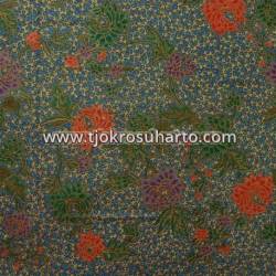 Bahan sarimbit printing Pekalongan Kembangan warna DD 217X115 cm CLE