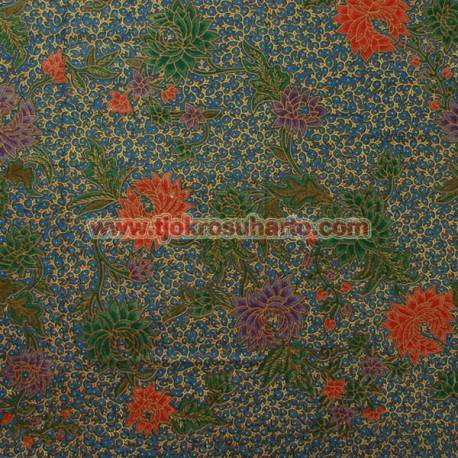 Bahan sarimbit printing Pekalongan Kembangan warna DD 217X115 cm CLE