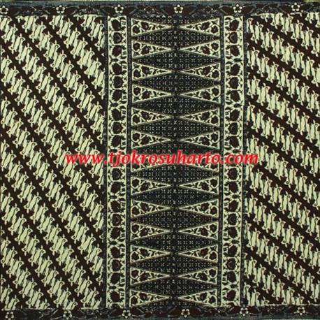 BHG 147 Sarung tumpal sogan Yogya II Parang cantel coklat ANS