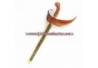 CAS 068 Keris Ladrang Solo Akasia Tatah Kuning bakar winoto