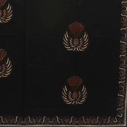BCP 508 Batik Yogya Cap  Petilan Kelengan Hitam plisir kembang gurdo BTN