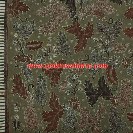 Bahan Hem/rok tulis riningan Colet Daun Kates RTI