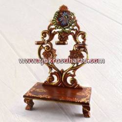 CTP 464 Standar Tempat keris duduk Sungging lung Pakubuwono isi 3 22x48x56 cm ctp 459 WYM