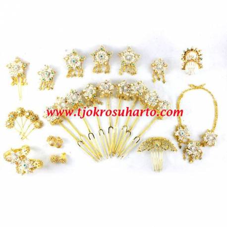 Set Perhiasan Manten bunga Jambu silih asih BNG