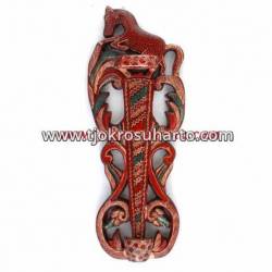 Tempat Keris Dinding lung atas kuda 16x39 cm cth 035 SPD