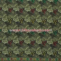 Bahan sarimbit Kombinari Sogan colet lawasan Sekar Jagat 2,4 m HSN