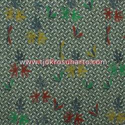 Bahan sarimbit Kombinari Sogan colet lawasan Slobok ceplok kupu 2,4 m HSN