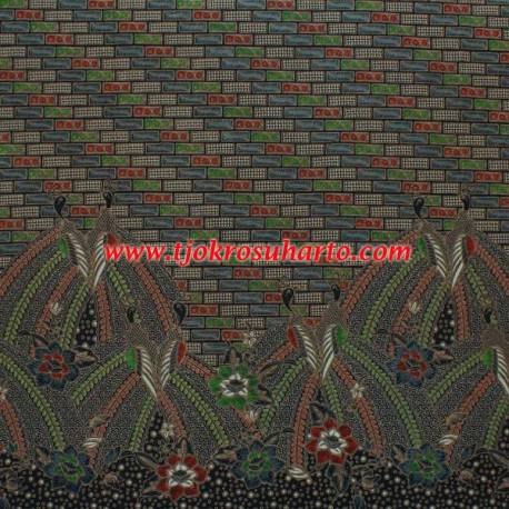 BHR 746 Bahan sarimbit Kombinari Sogan colet lawasan Parang Kotak tumpal cendrawasih 2,4 m HSN