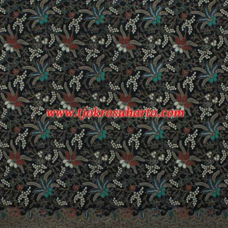 Bahan sarimbit Kombinari Sogan colet lawasanLung kembang cemeng  2,4 m HSN