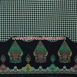 Bahan sarimbit Kombinari Sogan colet lawasan Gunungan tumpal poleng 2,4 m HSN