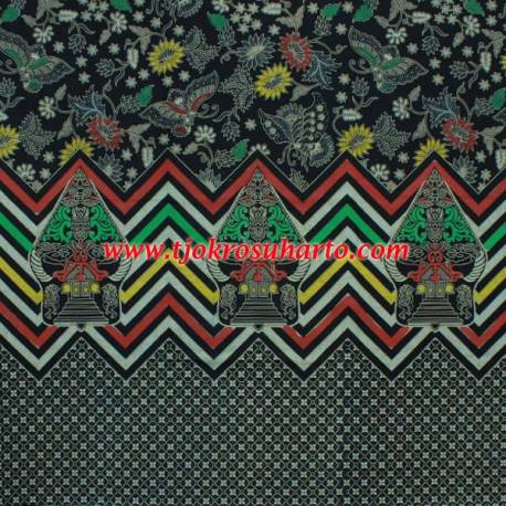 Bahan sarimbit Kombinari Sogan colet lawasan Gunungan tumpal jeruk 2,4 m HSN