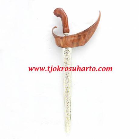 Keris Ladrang Solo telesium Tatah kerawang perak