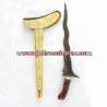 CGN 162 Keris Gayaman Yogya Gembol Jati tanggung Pamor tempel Buntu emas batu cpw 044