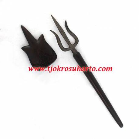 CPR 022 Tombak Pamor Trisula kecil panjang 52 cm HMD