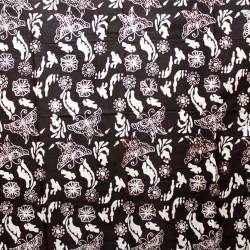 BCP 041 Batik Yogya Cap Petilan Ceplok kupu latar cemeng BTN