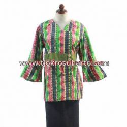 BPR 203 Blus Lurik Batik Hijau HGG*D