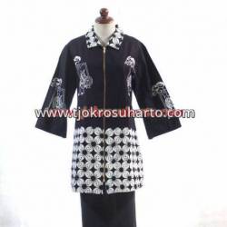 Blouse Batik Cap Yogya rit logam BTN