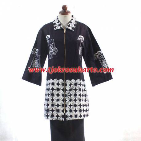 Blouse Batik Cap Yogya rit logam BTN