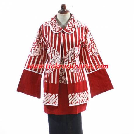 Blouse Batik Cap Yogya Krah 3 BTN
