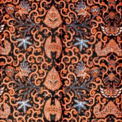 BBR 290 Batik Kombinasi Jogja Motif Wahyu Manggar coklat SDI