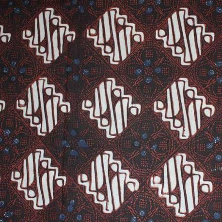BCP 528 Batik Jogja Cap Motif Kotak nitik seling parang BTN