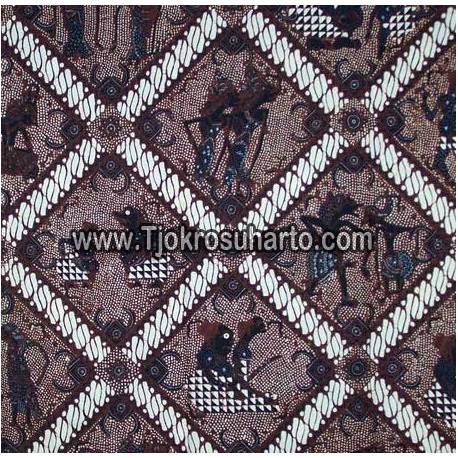 BAP 343 Batik Jogja Tulis Motif Kotak Wayang