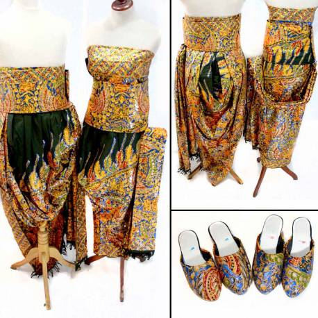 DKP 043 Kain Kampuh Manten Prodo Kristal penuh biru Jadi Yogya PJS