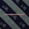 BHH 808 Bahan Hem/rok batik Cap kelengan biru wayang seling kambil secukil BTN
