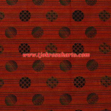 BHT 220 Kain tenun lurik batik bola Orange HGG
