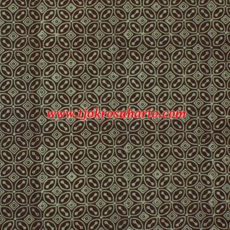 Bahan Hem/rok batik Cap kelengan kawung soklatan BTN