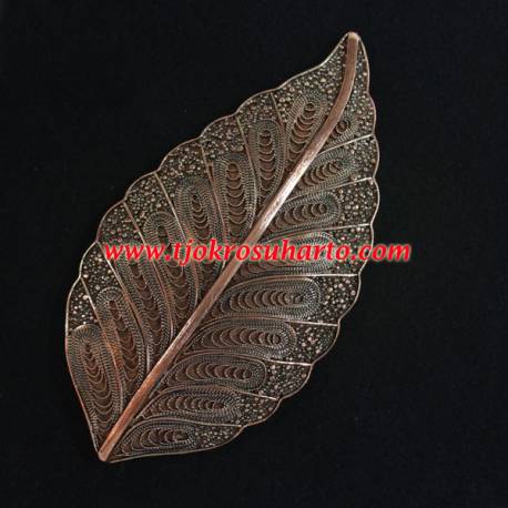 EPT 373 Bros trap tembaga daun menir 12x6 cm (6) SYT