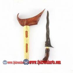 CAY 340 Keris Ladrang Yogya akasia kecil nogo kikik blewah combong 2 emas