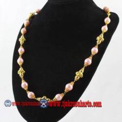 EPK 111 Kalung Mutiara Jambon emas 41 cm YNN (1)