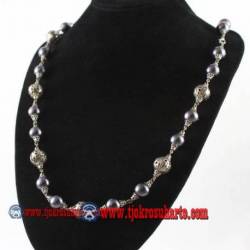 EPK 114 Kalung Mutiara Abu perak bakar 41 cm YNN (4)