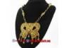 EPK 116 Kalung Mutiara hitam liontin pita emas 46 cm YNN (6)
