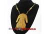 Kalung Mutiara hitam liontin mahkota emas 46 cm YNN (9)