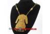 EPK 139 Kalung Mutiara hitam liontin baju lengan panjang emas 46 cm YNN (20e)