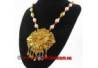 EPK 121 Kalung Mutiara Jambon liontin segi 8 emas 46 cm YNN (11)